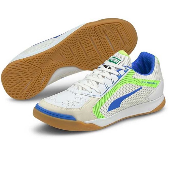 Puma Shoes | Puma Men's Pressing II Indoor Soccer Shoes Sz 7 | Color: Blue/White | Size: 7 | Elsy1107's Closet